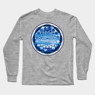 Blue mandala Long Sleeve T-Shirt